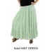Solid CRINKLE or FLAT RAYON Tiered Skirt