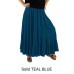 Solid CRINKLE or FLAT RAYON Tiered Skirt
