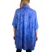 Women's Plus Size Tunic - Light Weight Rayon-Blue-Roots
