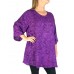 Women's Plus Size Swing - Light Weight Rayon Purple Paisley