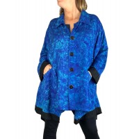 Women's Plus Size Jacket - Blue Lagoon COMBO Zinnia 