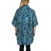 Women's Plus Size Tunic Top - Blue Wildflower