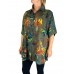Women's Plus Size Tunic - Electric Dragonfly