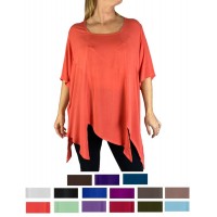 Solid CRINKLE RAYON or FLAT RAYON Carmel Blouse 