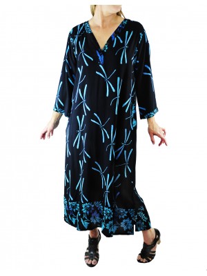 Women's Plus Size Dress - Blue Dragonfly COMBO Ubud 