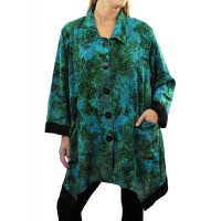 Women's Plus Size Jacket - Green Mist COMBO Zinnia 